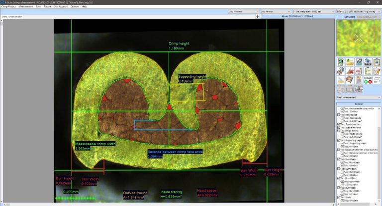 X-Scan, Software de análise e medição